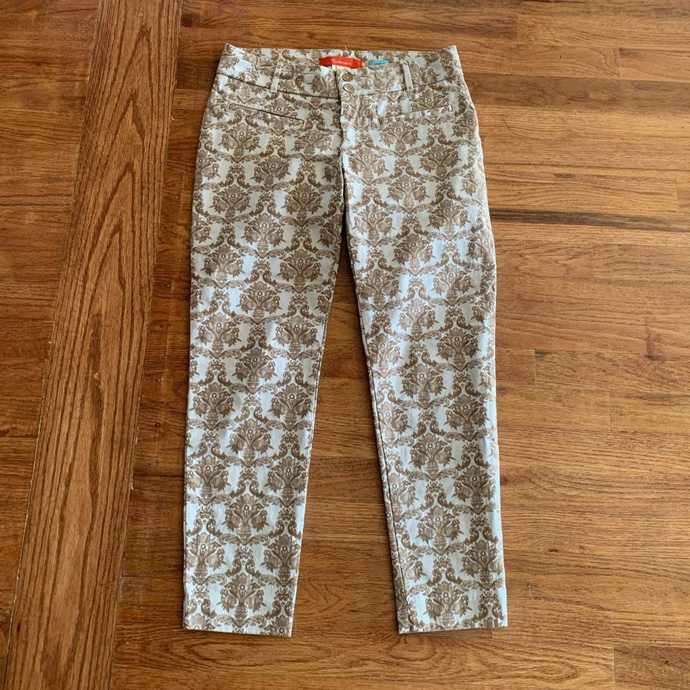 Anthropologie Cartonnier Tapestry Charlie Ankle Pants Women’s 4